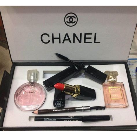 chanel perfume and makeup set